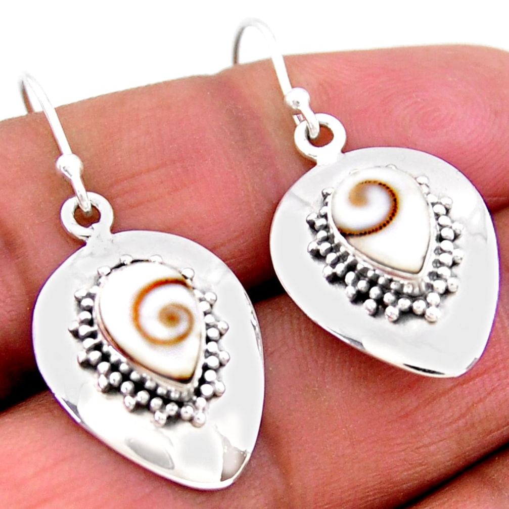 925 sterling silver 4.38cts natural white shiva eye dangle earrings r54144