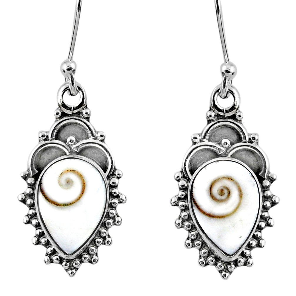 925 sterling silver 6.03cts natural white shiva eye dangle earrings r60455