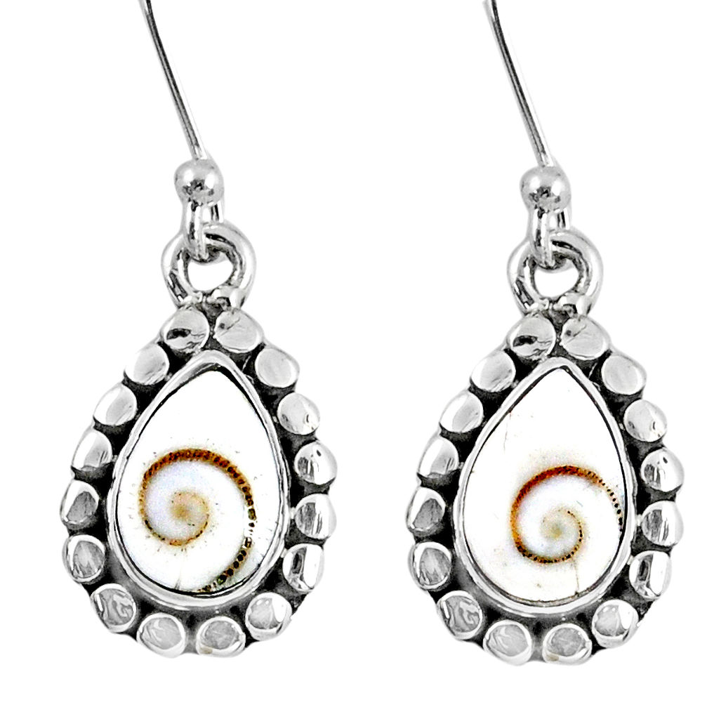 925 sterling silver 5.36cts natural white shiva eye earrings jewelry r60631