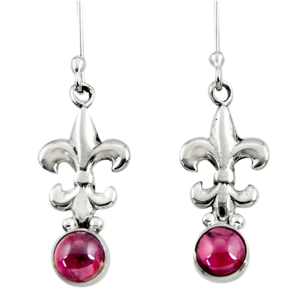 red garnet 925 sterling silver dangle earrings jewelry d34946