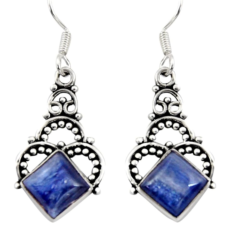 blue kyanite 925 sterling silver dangle earrings jewelry d35091