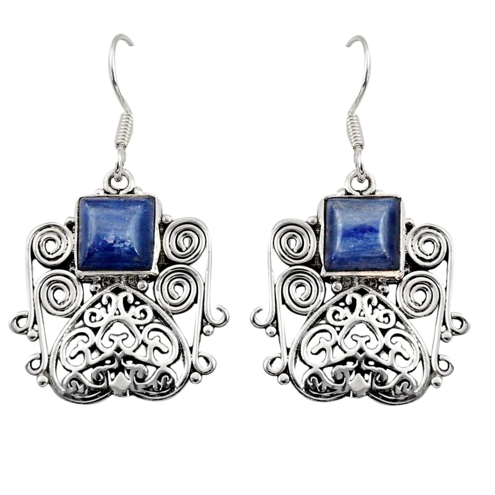 blue kyanite 925 sterling silver dangle earrings jewelry d35093