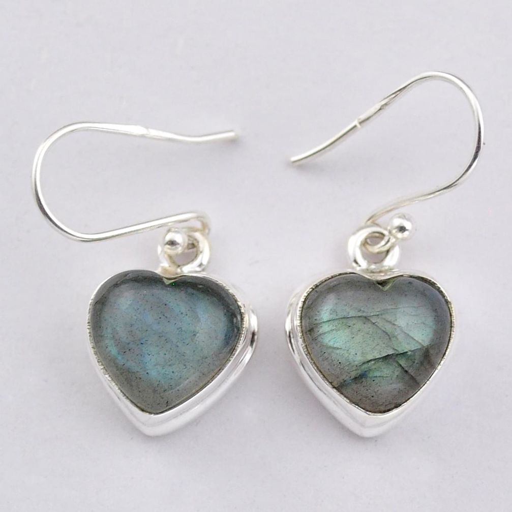 10.00cts natural blue labradorite 925 sterling silver dangle earrings jewelry
