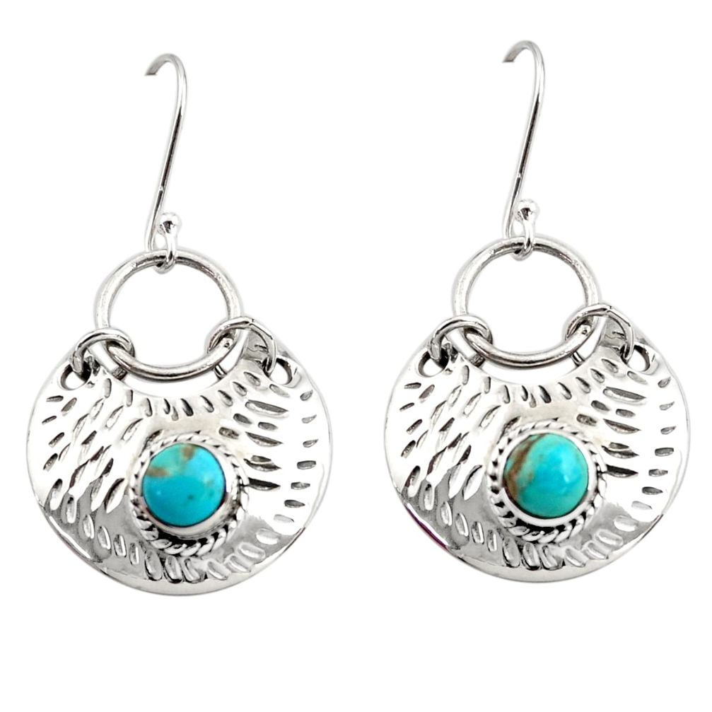 zona mohave turquoise 925 sterling silver dangle earrings d45816