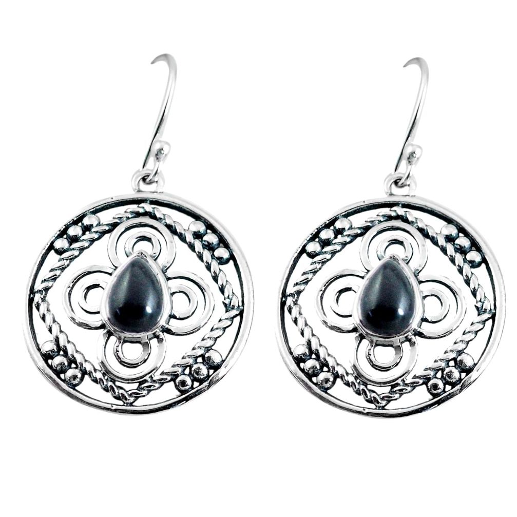 black onyx 925 sterling silver dangle earrings jewelry p64833