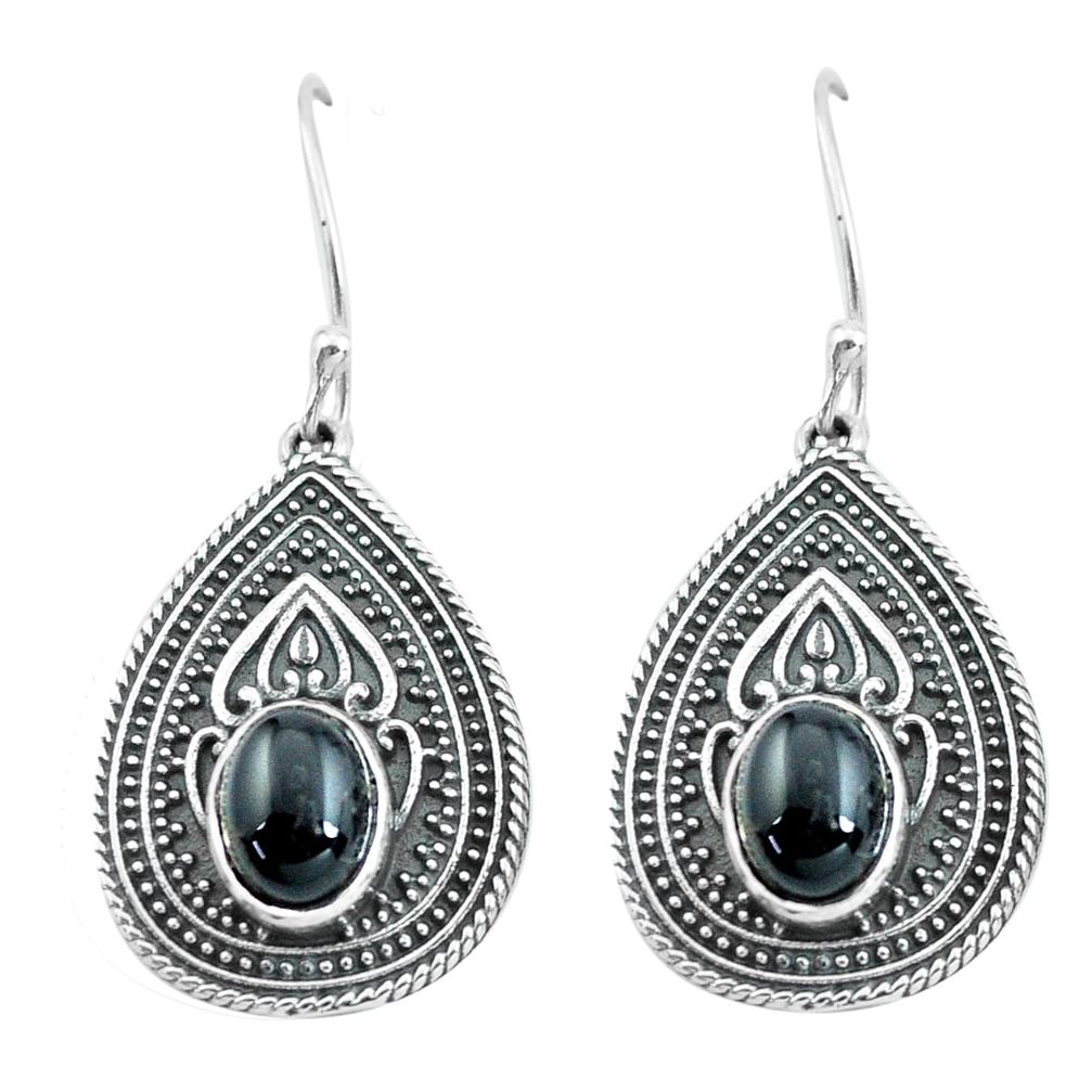 black onyx 925 sterling silver dangle earrings jewelry p64934