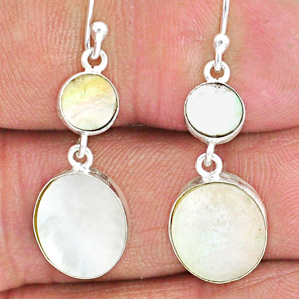 8.61cts natural blister pearl 925 sterling silver dangle earrings jewelry r88328