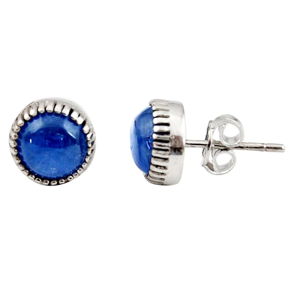 blue kyanite 925 sterling silver stud earrings jewelry d45820