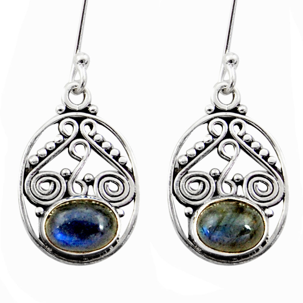 blue labradorite 925 sterling silver dangle earrings d41119