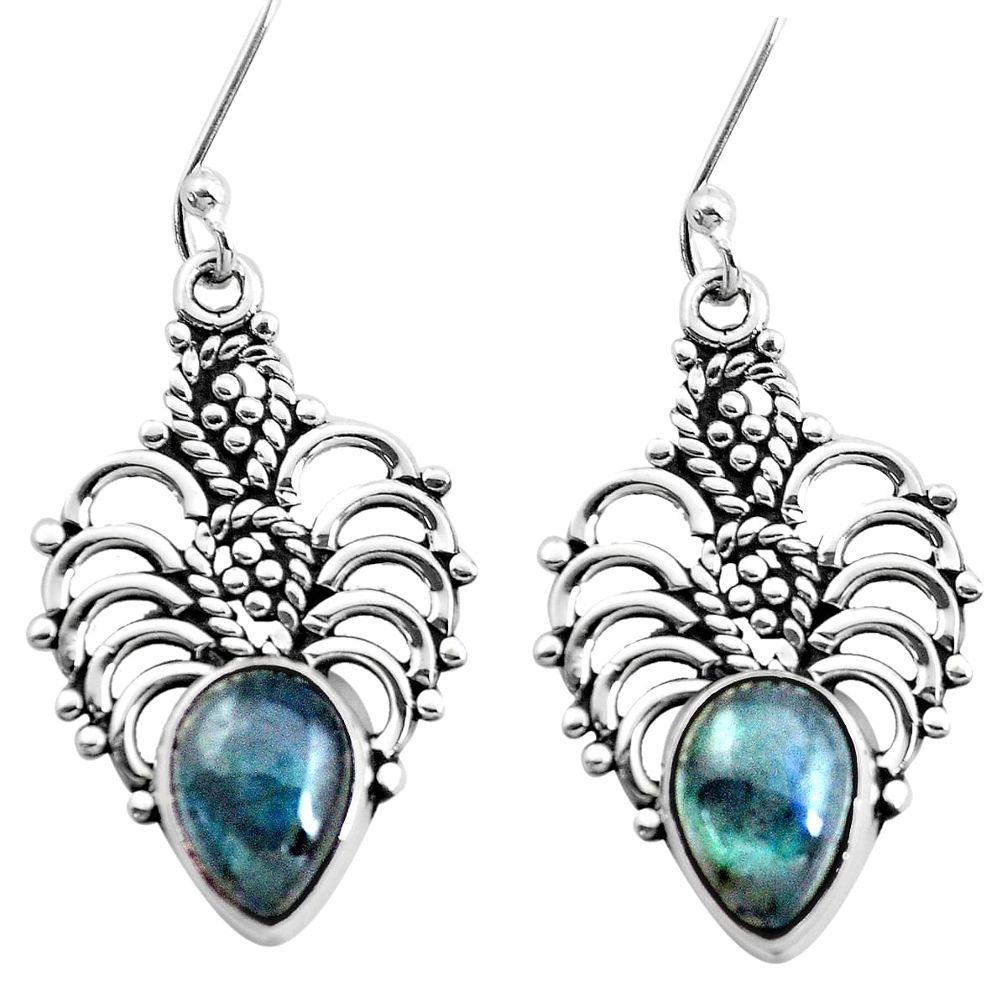 blue labradorite 925 sterling silver dangle earrings p41319