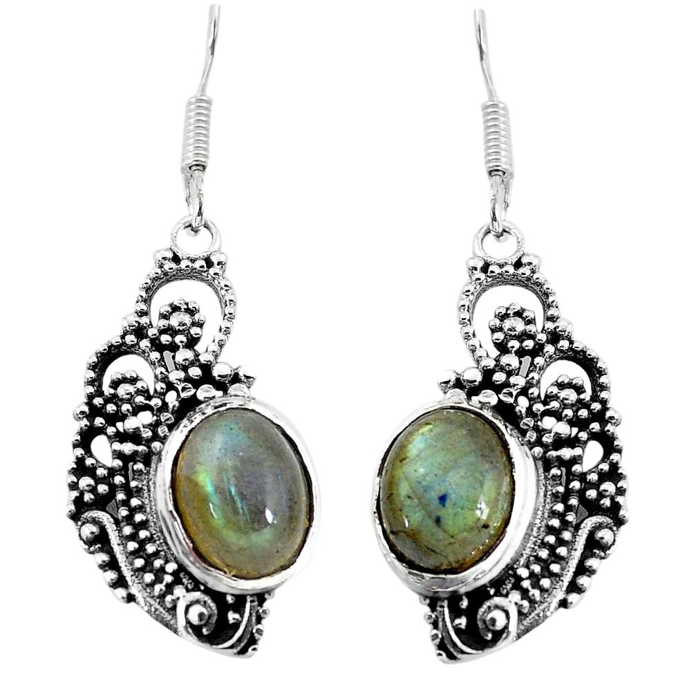 blue labradorite 925 sterling silver dangle earrings p58412