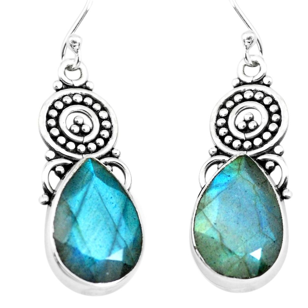  blue labradorite 925 sterling silver dangle earrings p66497