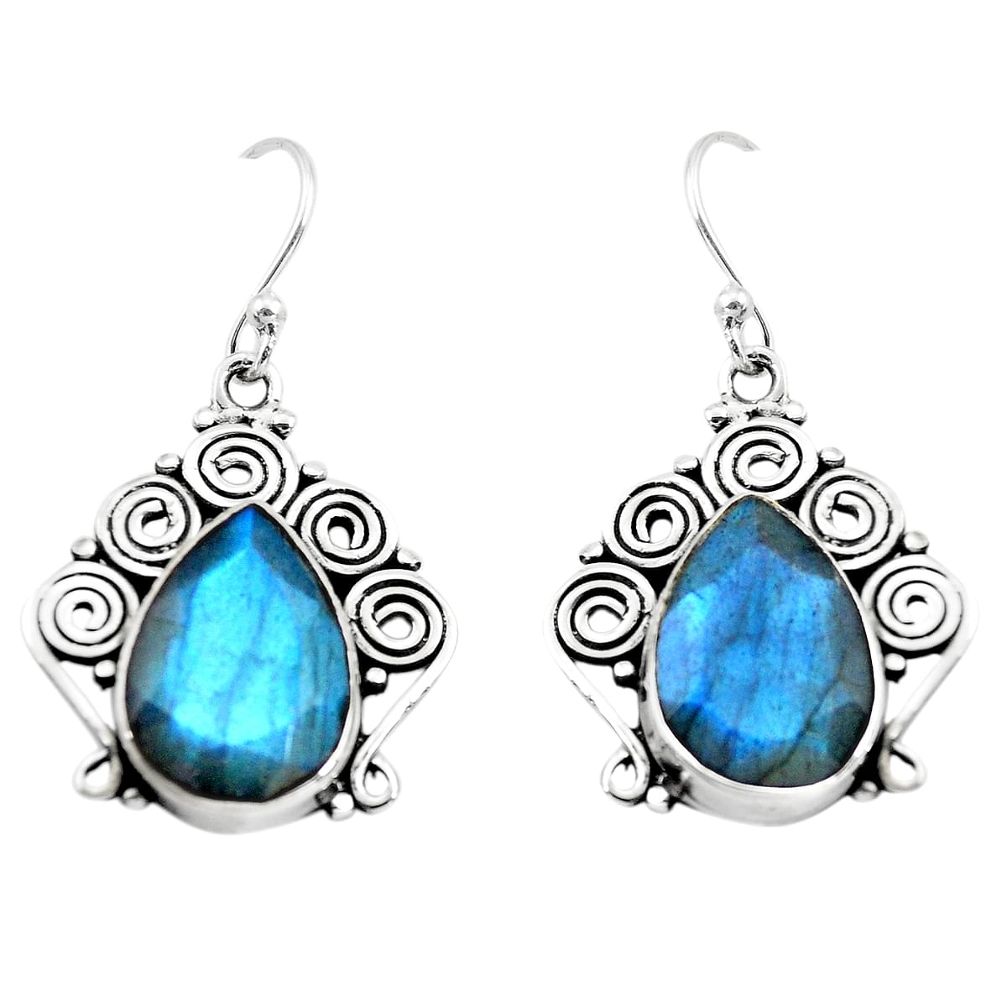  blue labradorite 925 sterling silver dangle earrings p70380