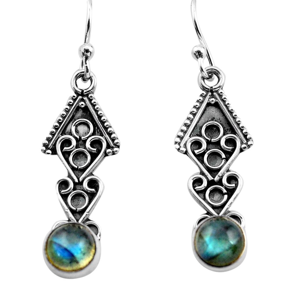 blue labradorite 925 sterling silver dangle earrings p81368