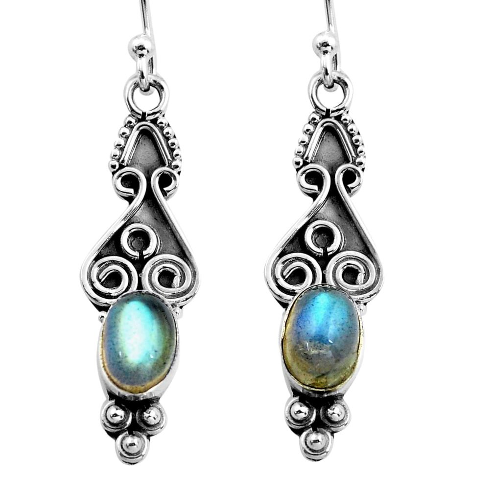 blue labradorite 925 sterling silver dangle earrings p87586