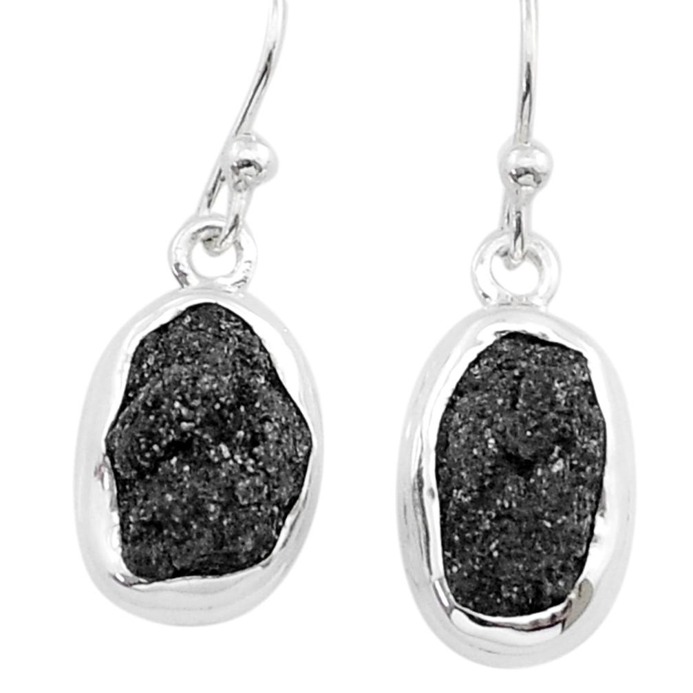 10.29cts natural green seraphinite in quartz 925 silver dangle earrings d49467