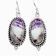 14.10cts natural kammererite 925 sterling silver dangle earrings jewelry n39649