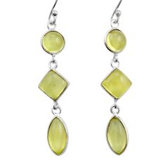 10.86cts natural lemon topaz 925 sterling silver dangle earrings jewelry y25750