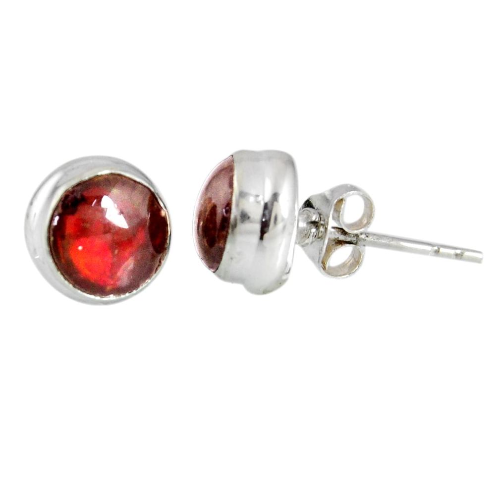 2.27cts natural multi color ammolite (canadian) 925 silver stud earrings r56358