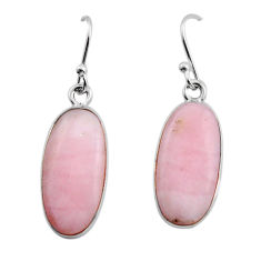 8.51cts natural pink opal 925 sterling silver dangle earrings jewelry y85848