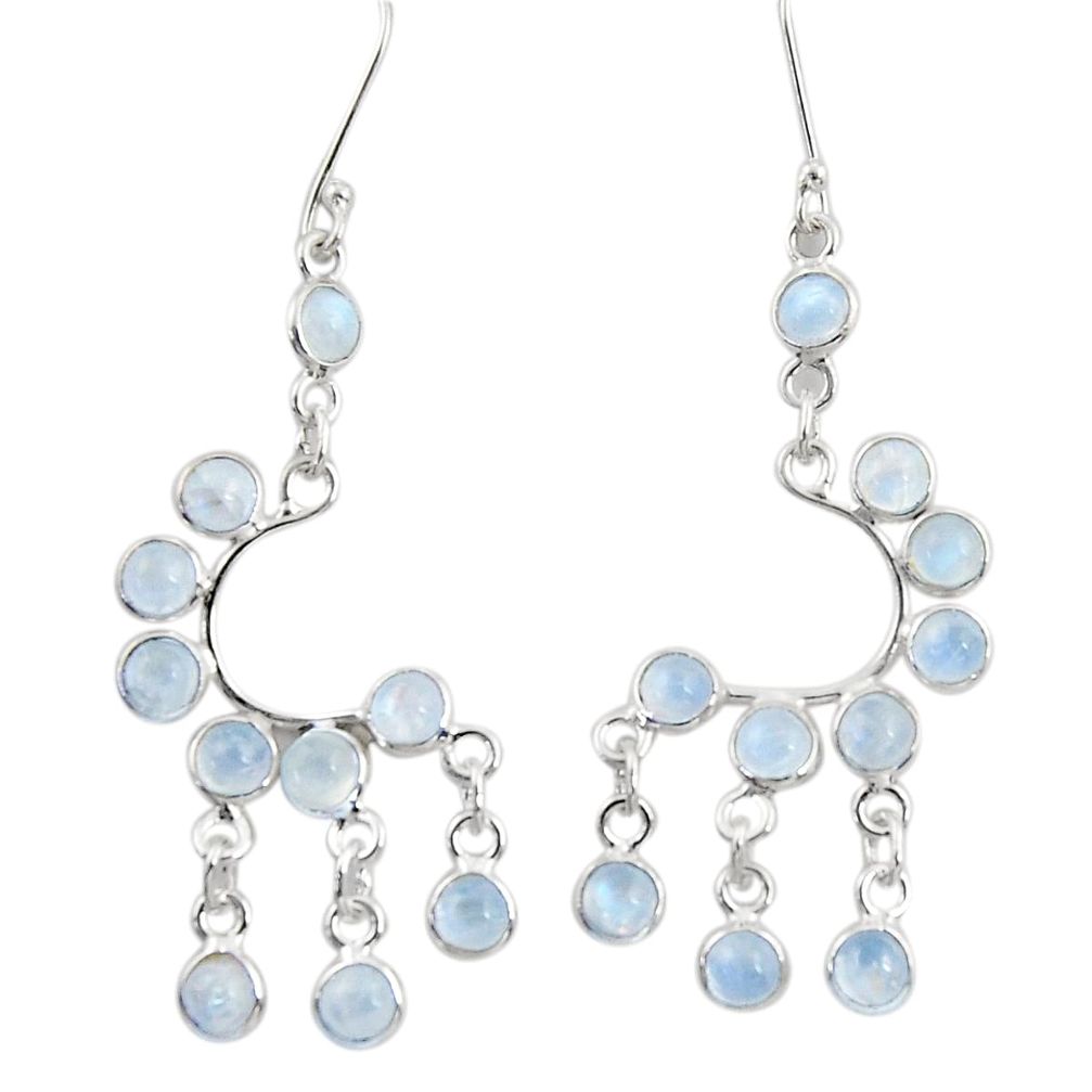  rainbow moonstone 925 silver chandelier earrings d39816