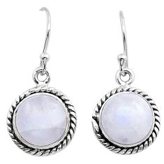 10.31cts natural rainbow moonstone 925 sterling silver dangle earrings d49426
