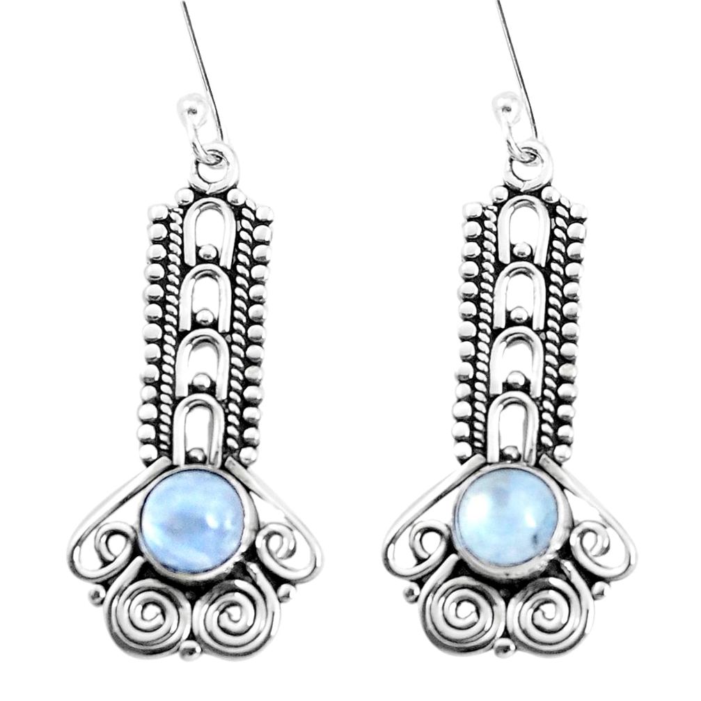 rainbow moonstone 925 sterling silver dangle earrings p39334