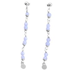 6.36cts natural rainbow moonstone 925 sterling silver dangle earrings y6987
