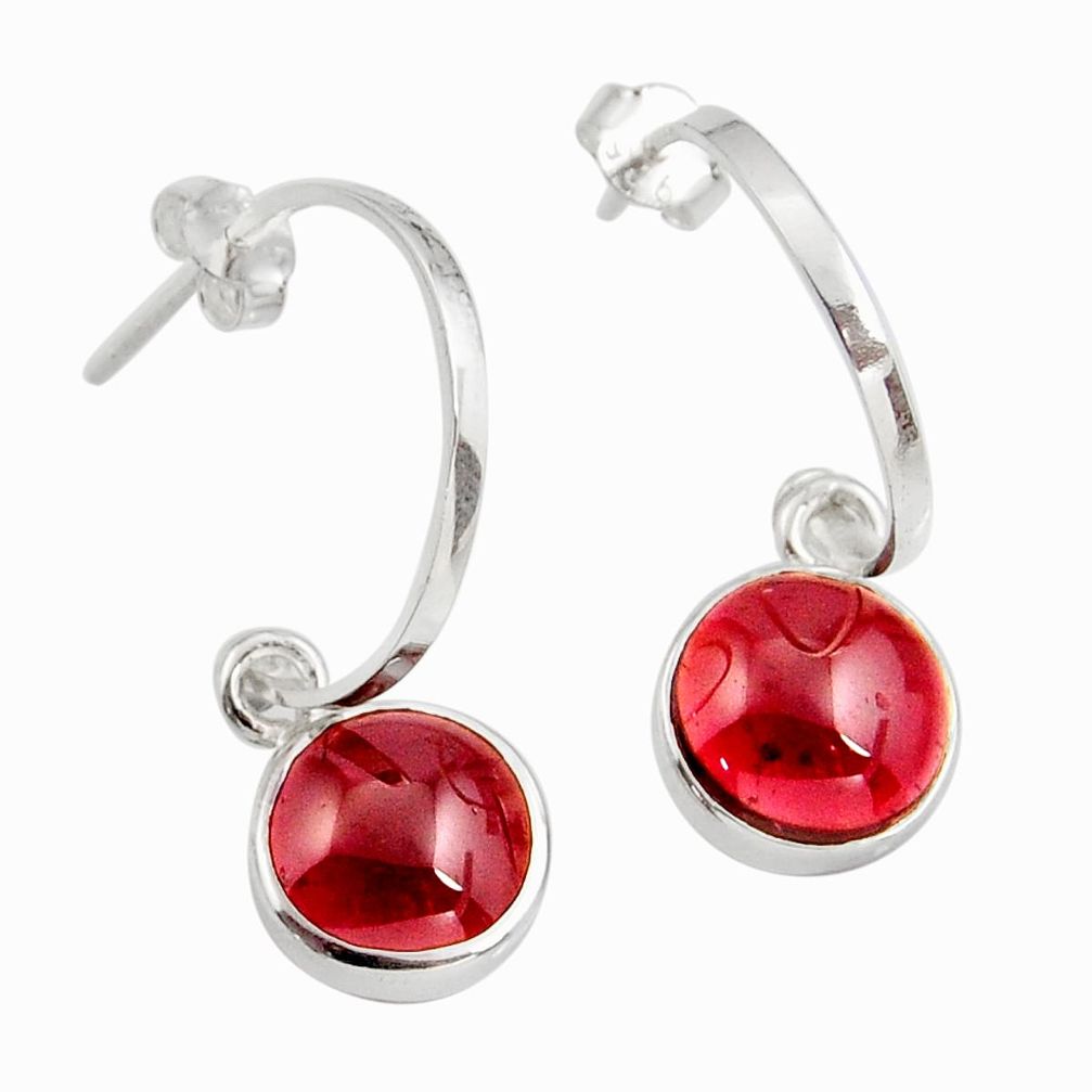 8.87cts natural red garnet 925 sterling silver dangle earrings jewelry d45800