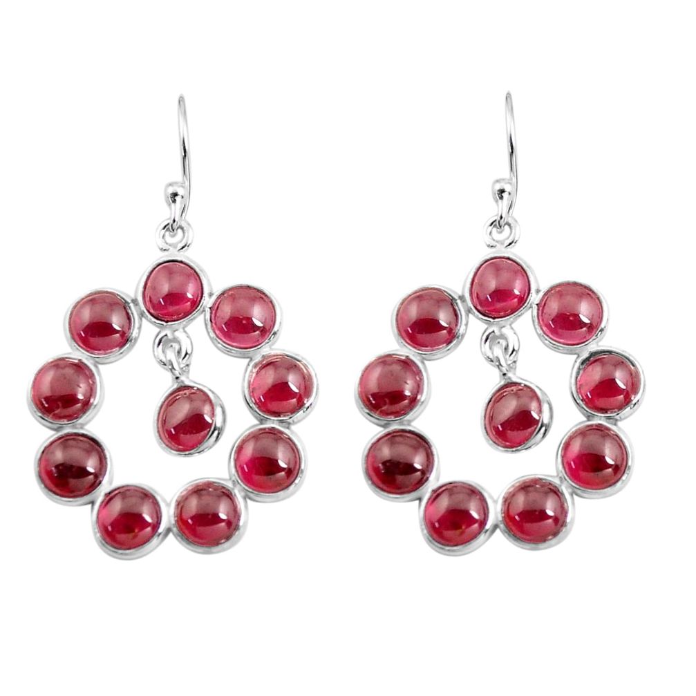  red garnet 925 sterling silver dangle earrings jewelry p78386