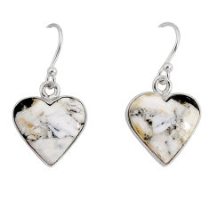 9.75cts natural zebra jasper 925 sterling silver dangle earrings jewelry y79982