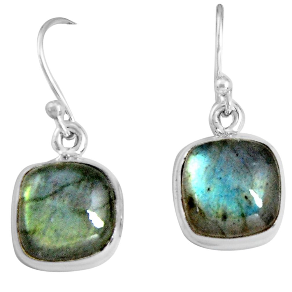 10.71cts natural blue labradorite 925 sterling silver dangle earrings p89338