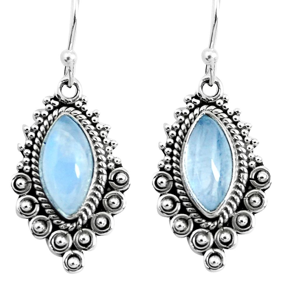 9.32cts natural rainbow moonstone 925 sterling silver earrings jewelry p52800