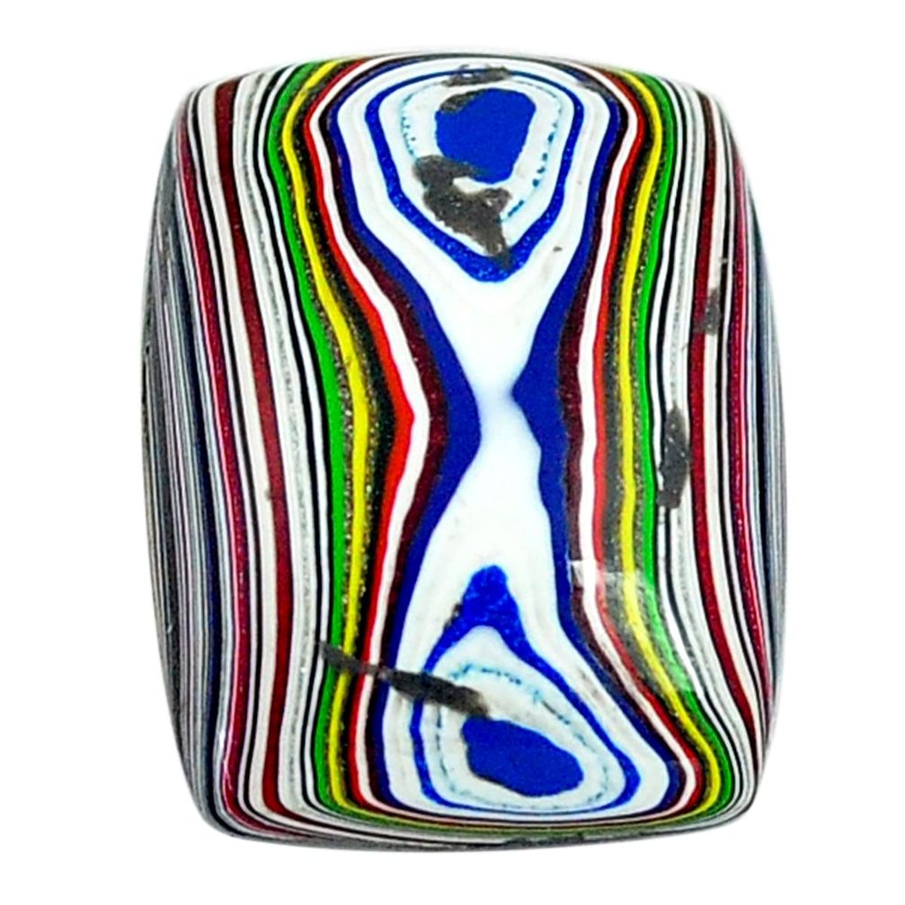 5.30cts fordite detroit agate cabochon 17.5x13 mm octagan loose gemstone s13430