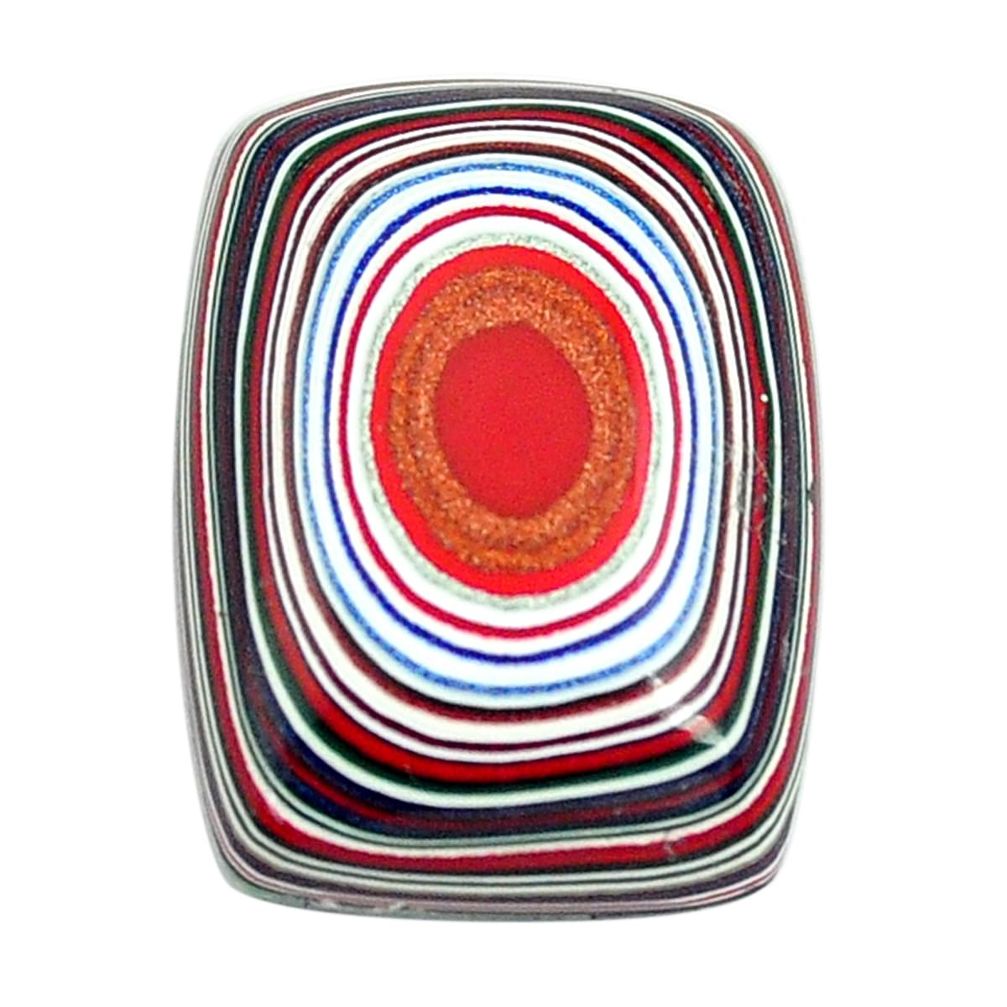 7.35cts fordite detroit agate cabochon 19x14 mm octagan loose gemstone s13437