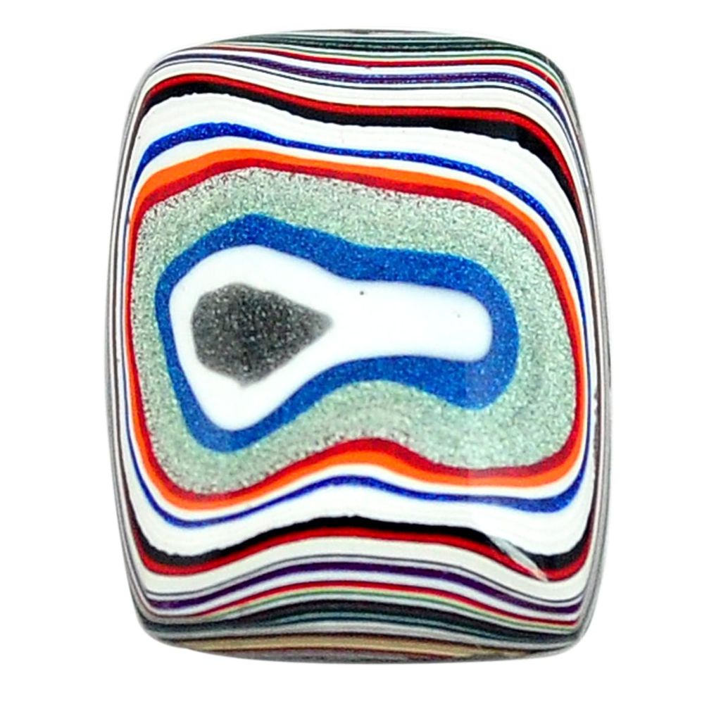 7.35cts fordite detroit agate cabochon 21x15 mm octagan loose gemstone s13414