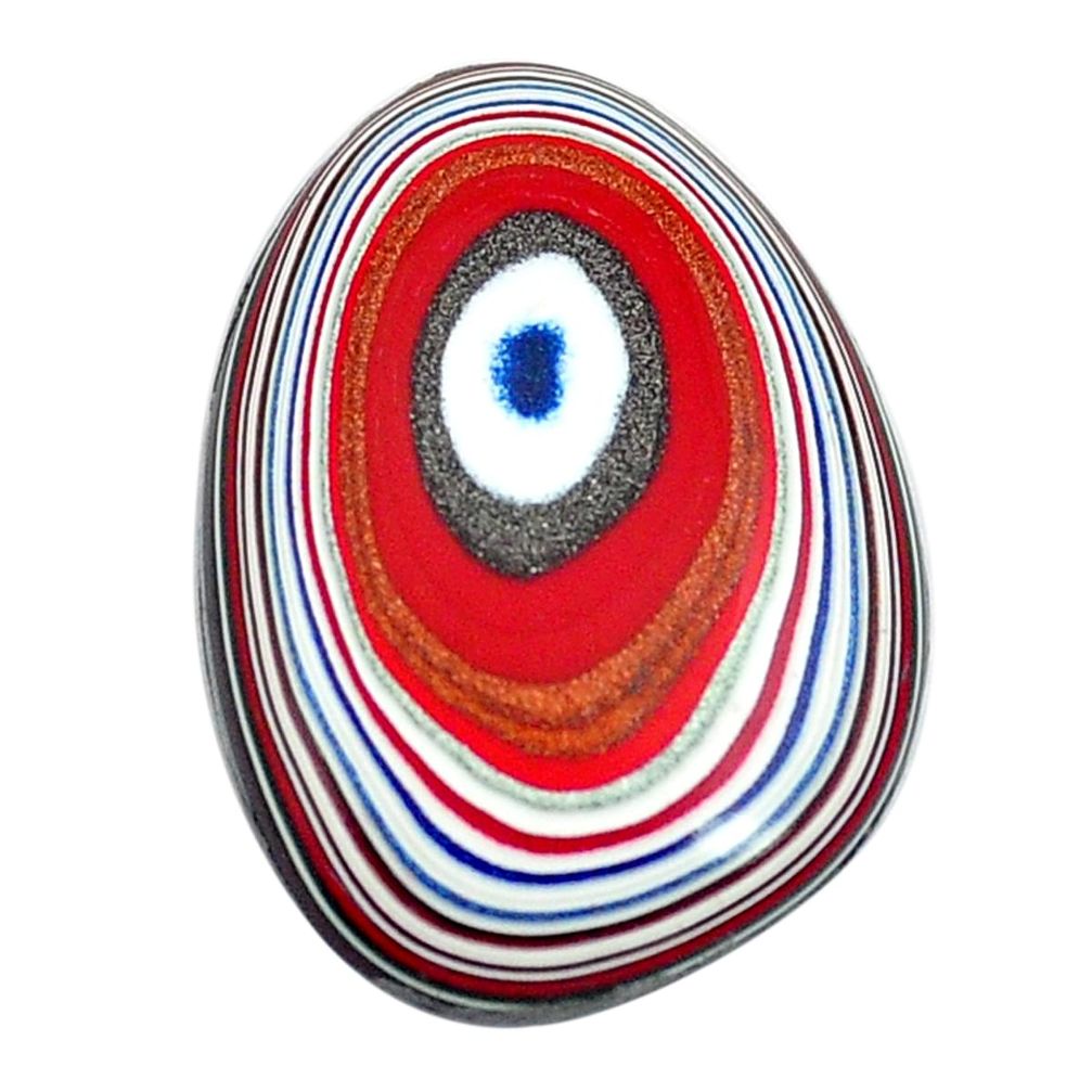 6.30cts fordite detroit agate cabochon 24x16.5 mm fancy loose gemstone s13416