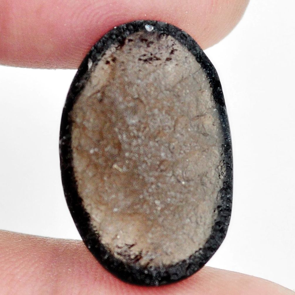 Natural 14.35cts agni manitite brown cabochon 22.5x15 mm loose gemstone s11517
