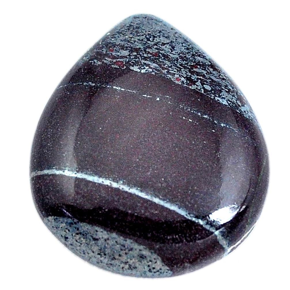 Natural 19.45cts ancestralite cabochon 23.5x20 mm pear loose gemstone s10889