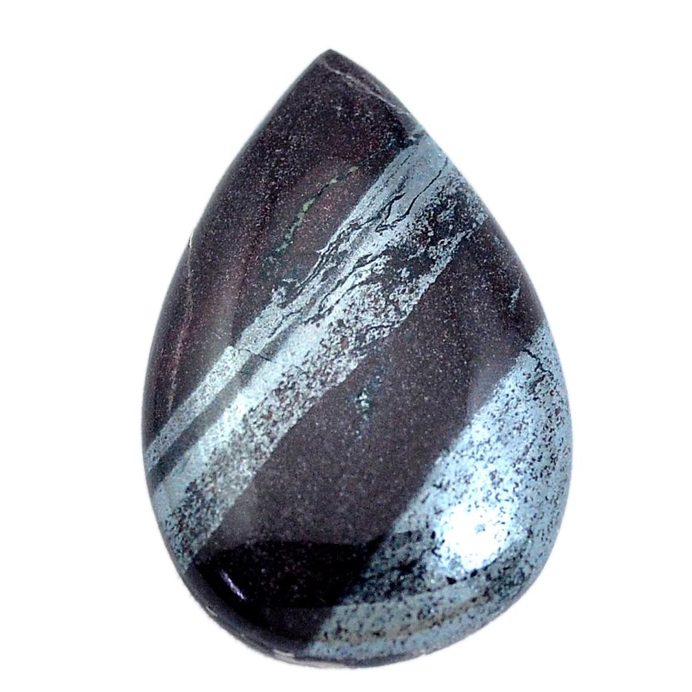 Natural 26.30cts ancestralite cabochon 31x20 mm pear loose gemstone s10871