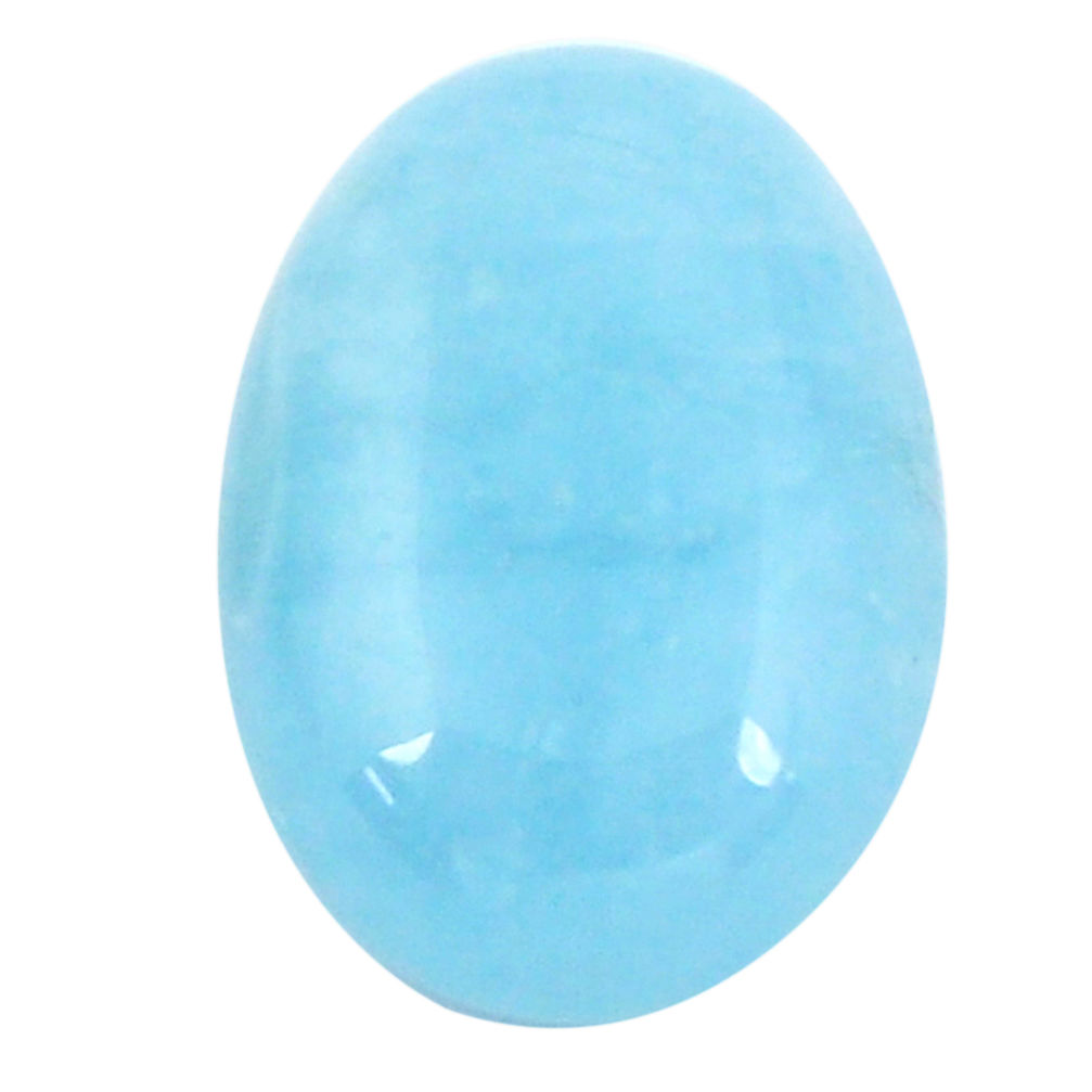 Natural 13.40cts aquamarine blue cabochon 18x13 mm oval loose gemstone s11804