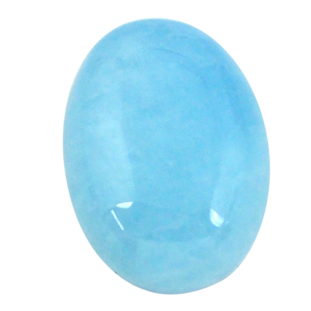 Natural 13.35cts aquamarine blue cabochon 18x13 mm oval loose gemstone s11807