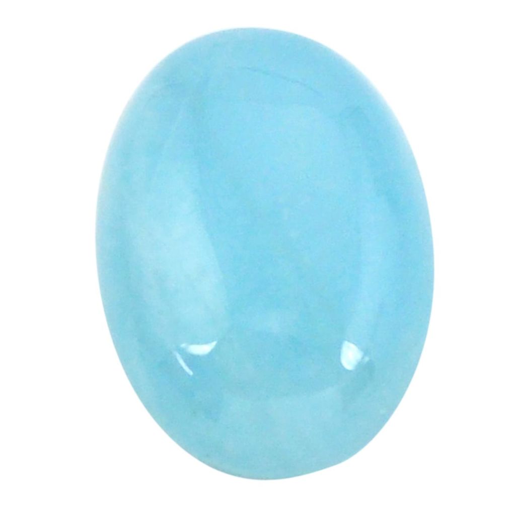 Natural 11.10cts aquamarine blue cabochon 18x13 mm oval loose gemstone s11808