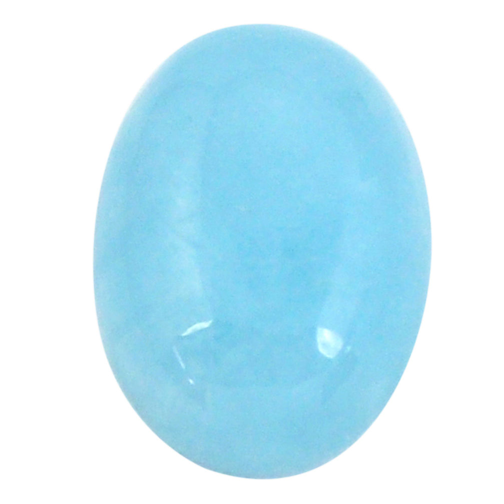 Natural 13.35cts aquamarine blue cabochon 18x13 mm oval loose gemstone s11810