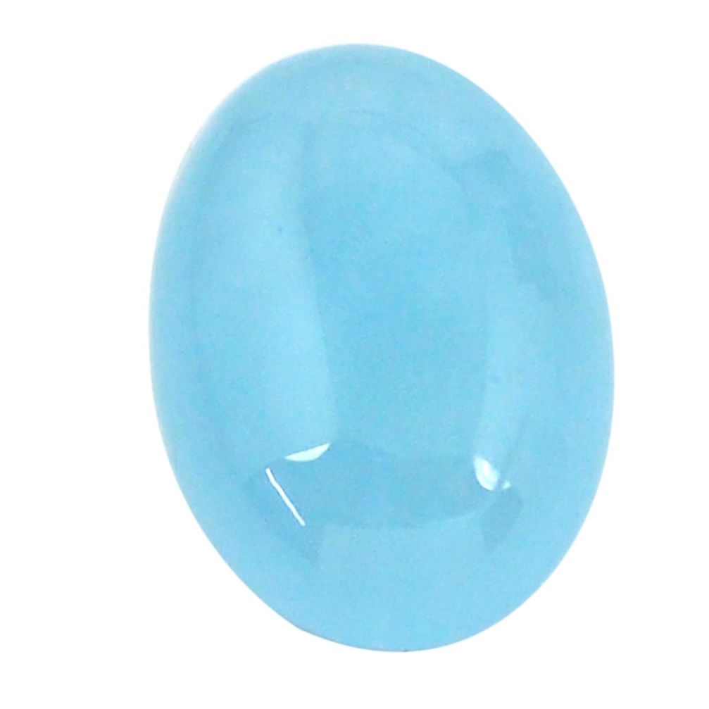 Natural 12.40cts aquamarine blue cabochon 18x13 mm oval loose gemstone s11811