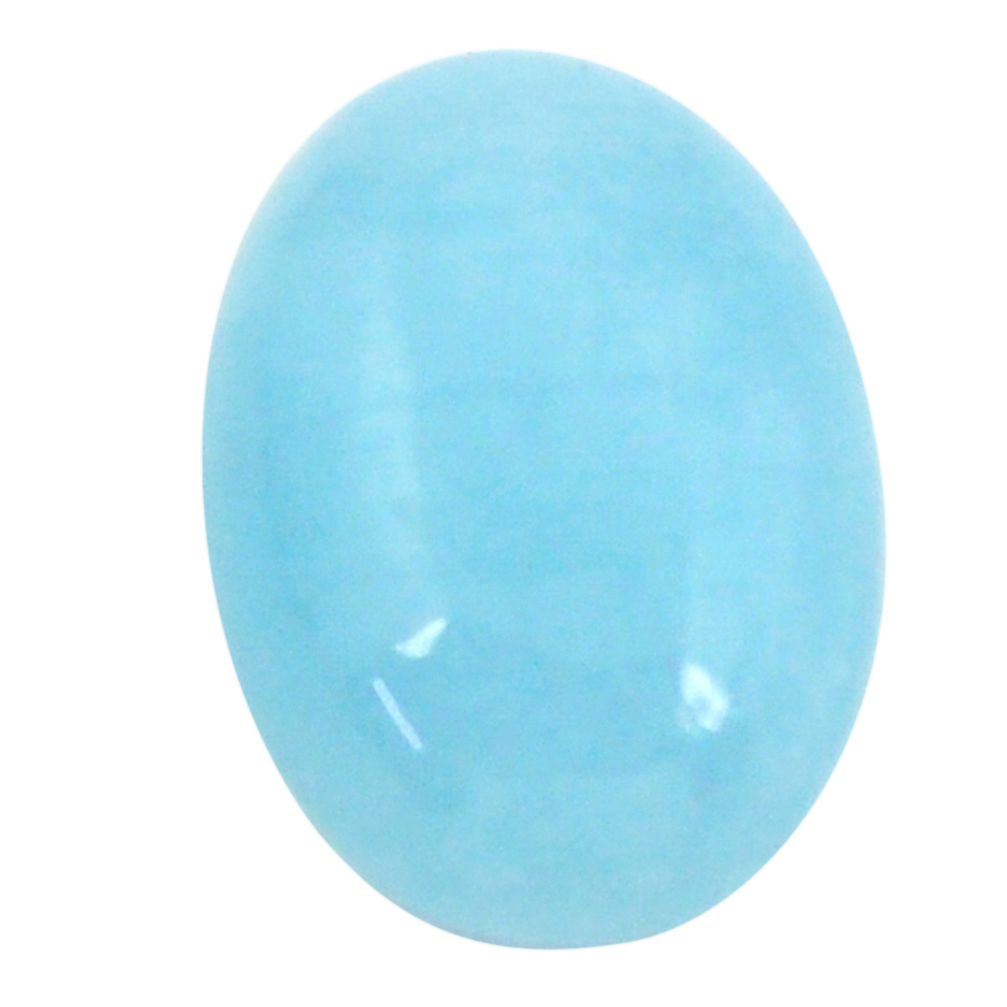 Natural 10.15cts aquamarine blue cabochon 18x13 mm oval loose gemstone s11817