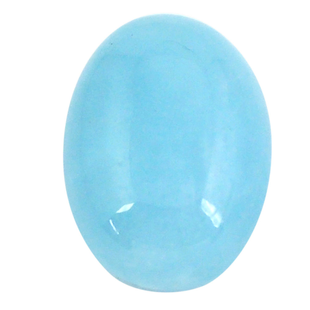 Natural 14.45cts aquamarine blue cabochon 18x13 mm oval loose gemstone s11819
