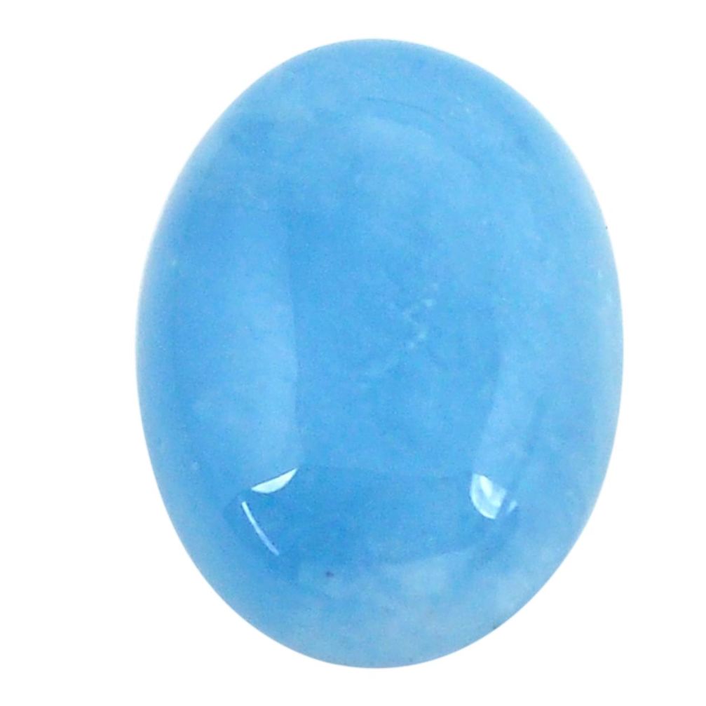 Natural 16.30cts aquamarine blue cabochon 20x15 mm oval loose gemstone s11767