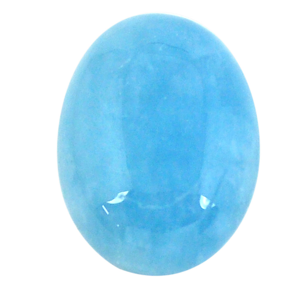 Natural 17.35cts aquamarine blue cabochon 20x15 mm oval loose gemstone s11768