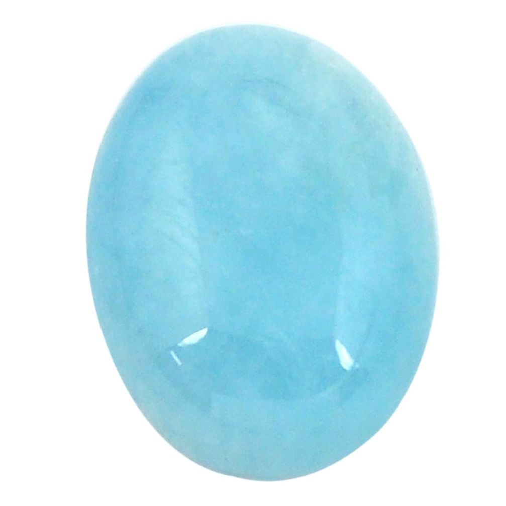 Natural 16.35cts aquamarine blue cabochon 20x15 mm oval loose gemstone s11771